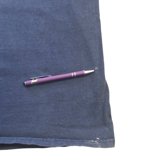 Vintage Atlanta Braves TShirt Gildan XL Navy Short Sleeve Crew Neck Cotton MLB - Picture 4 of 12